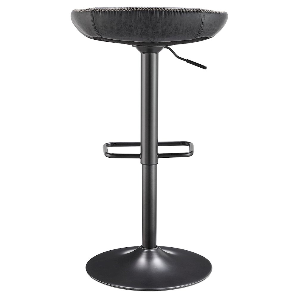 Rogue Faux Leather Gaslift Bar Stool