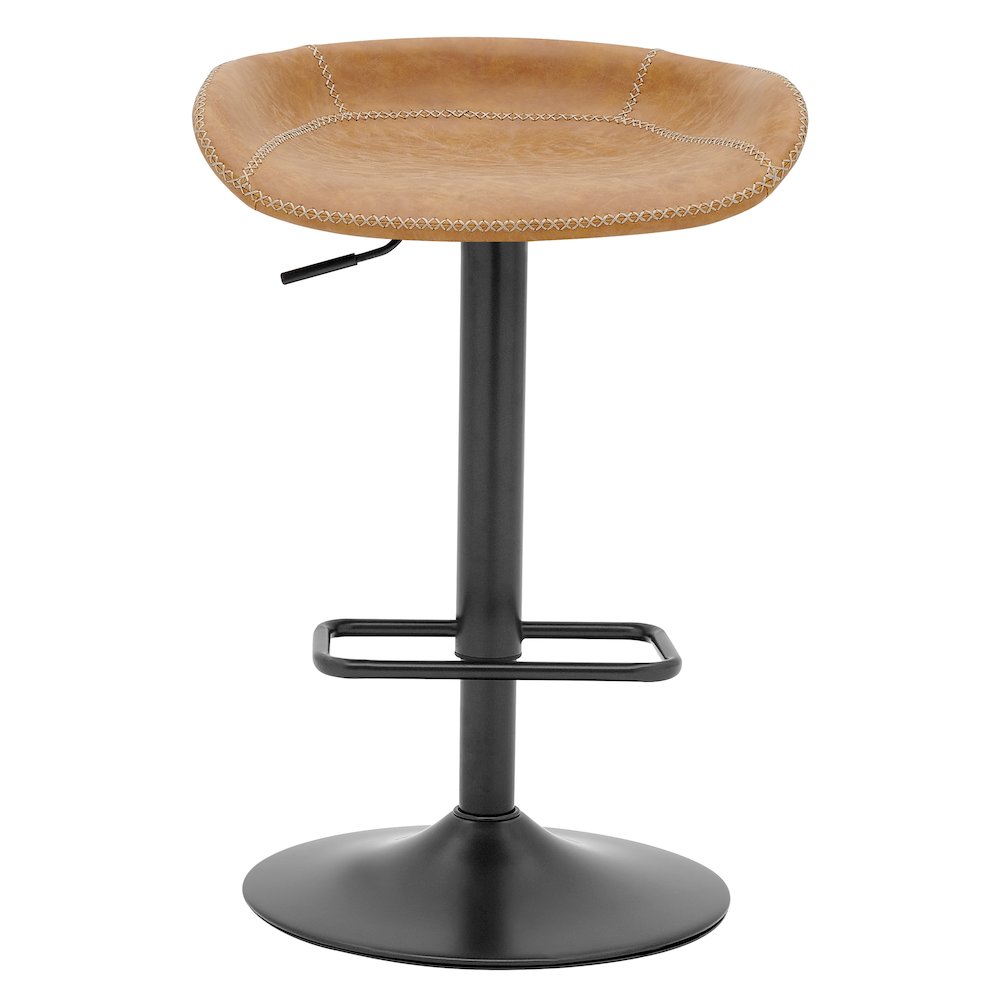 Rogue Faux Leather Gaslift Swivel Bar Stool
