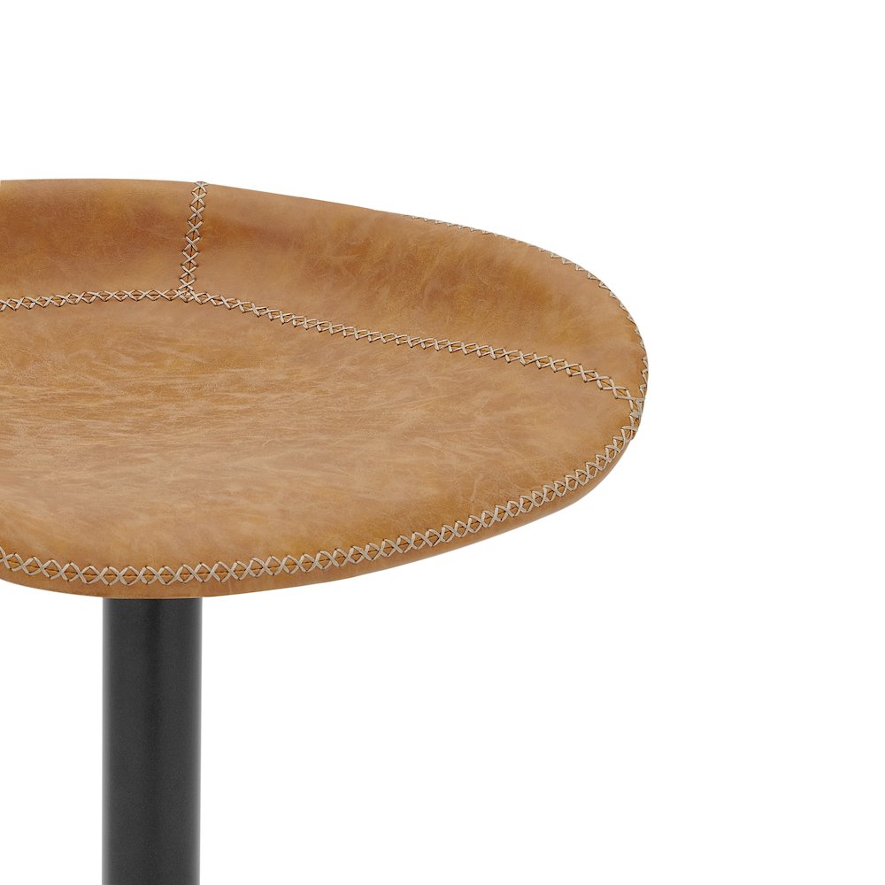 Rogue Faux Leather Gaslift Swivel Bar Stool