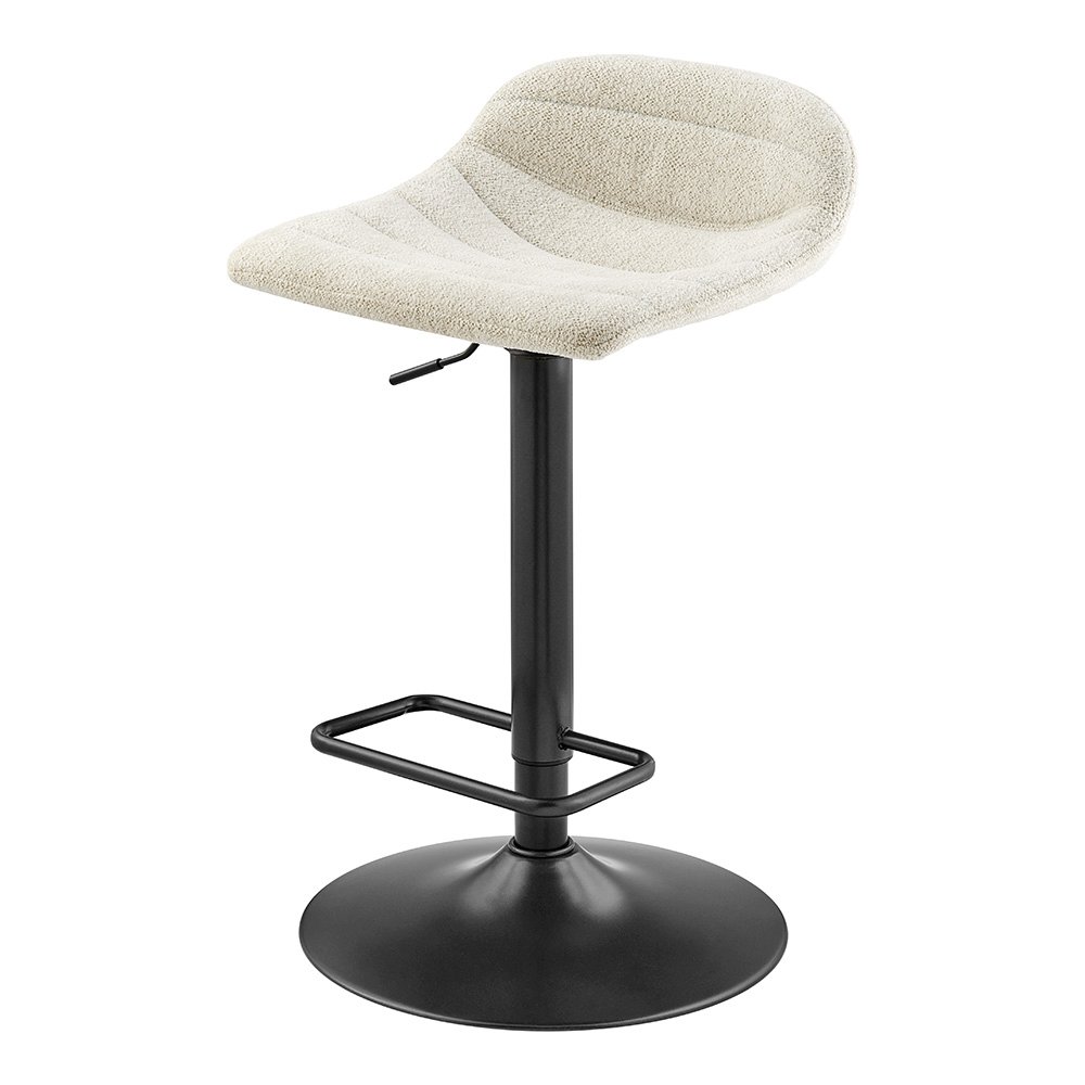 Koa Boucle Gaslift Swivel Bar Stool