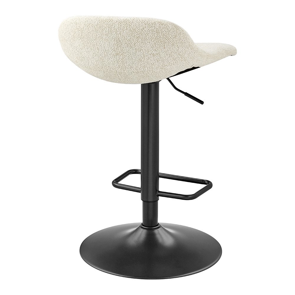 Koa Boucle Gaslift Swivel Bar Stool