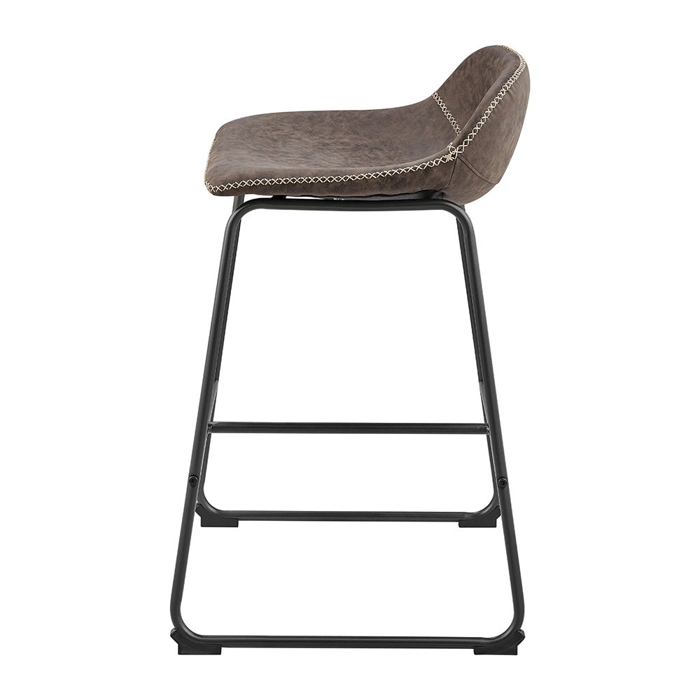 Leighton Faux Leather Counter Stool