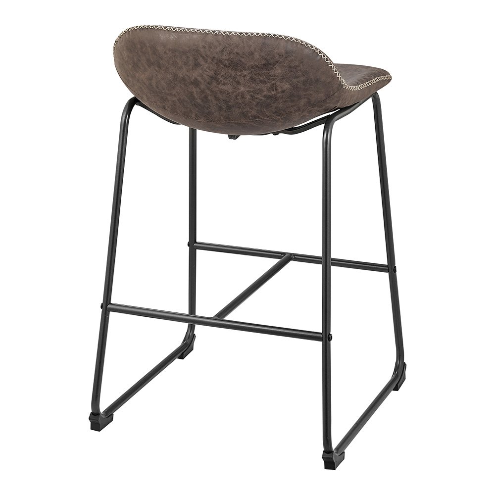 Leighton Faux Leather Counter Stool