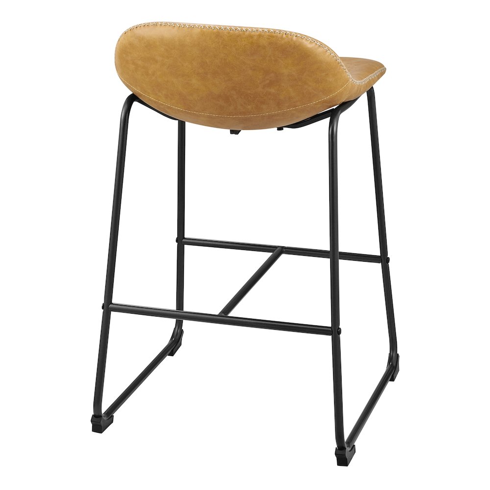 Leighton Faux Leather Counter Stool