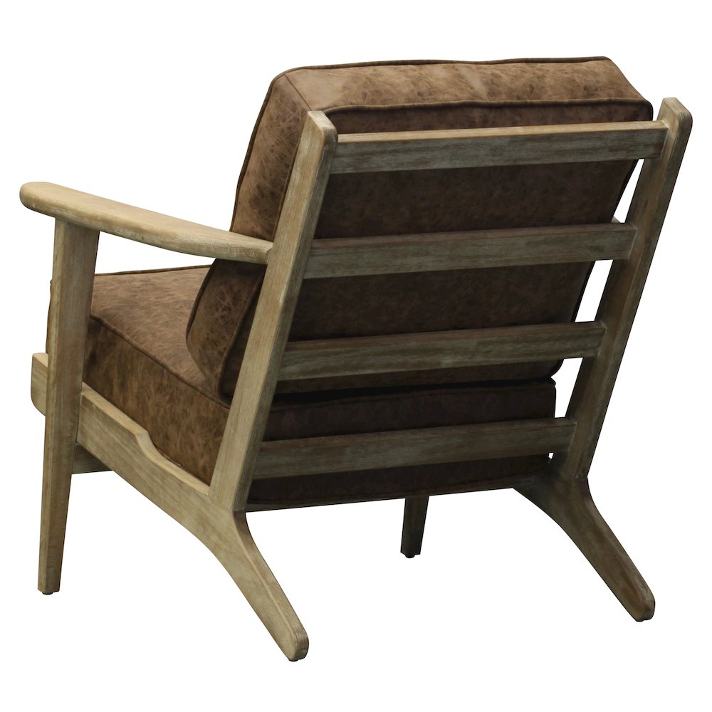 Albert Faux Leather Accent Arm Chair