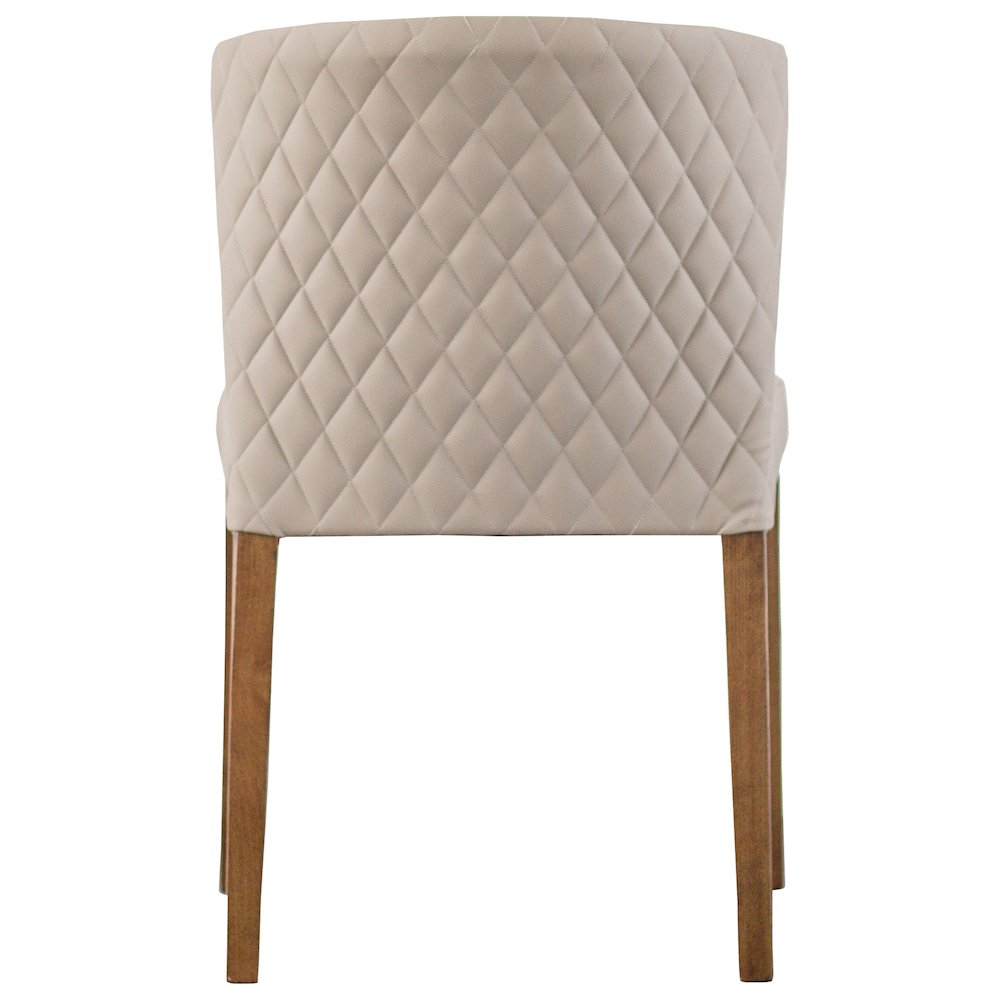 Albie Diamond Stitching Faux Leather Dining Side Chair