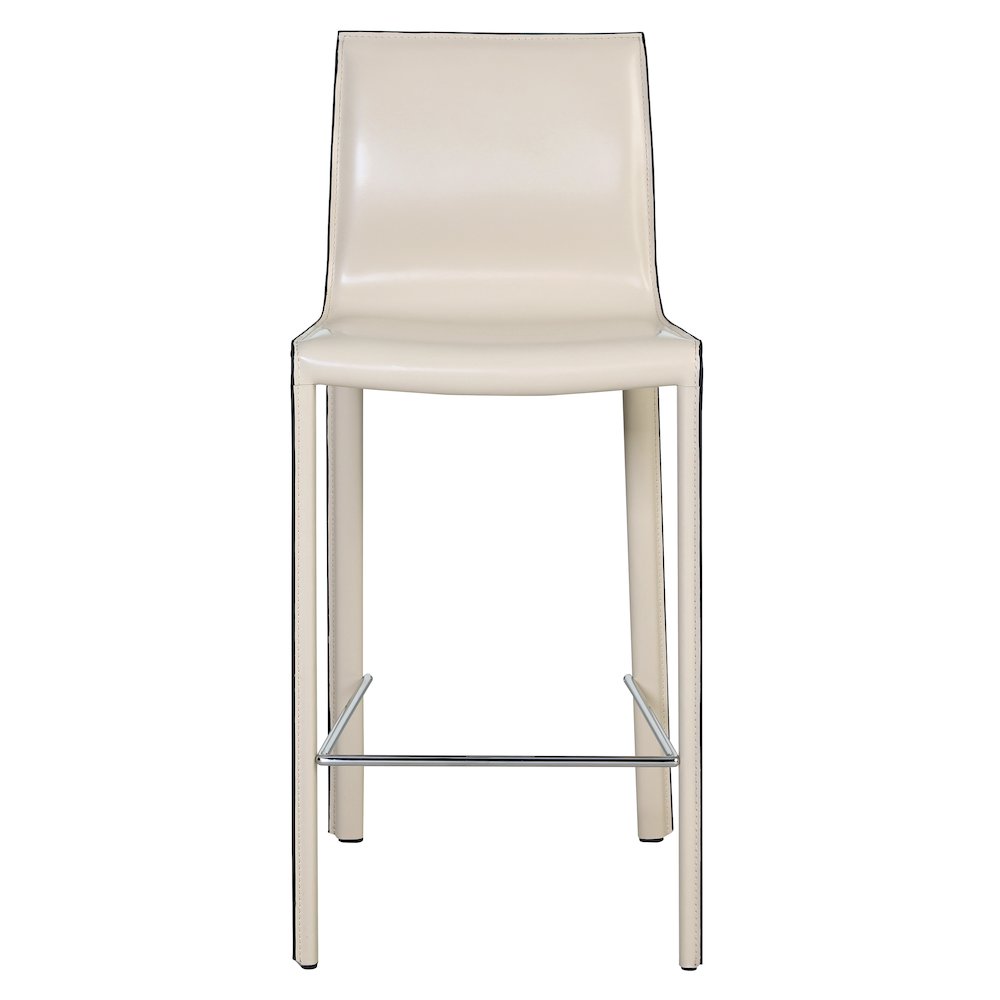 Gervin Recycled Leather Counter Stool