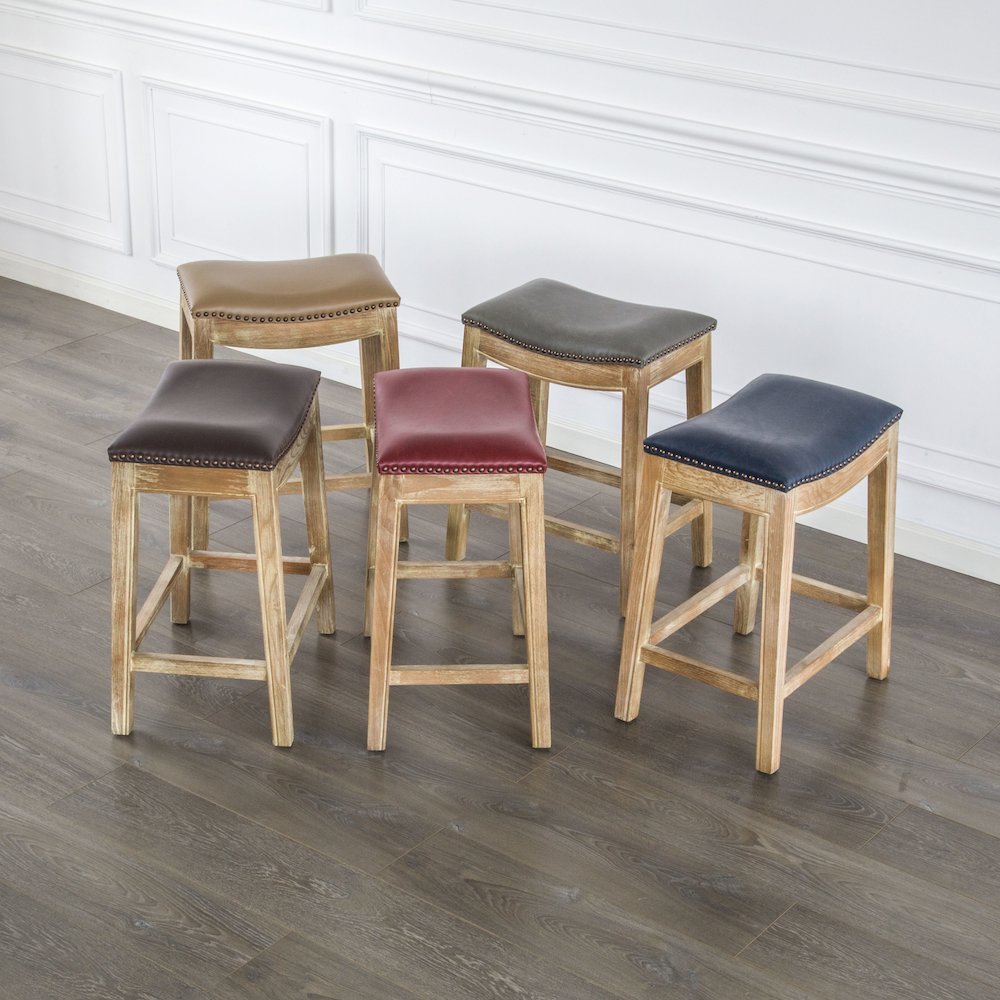 Elmo Bonded Leather Counter Stool
