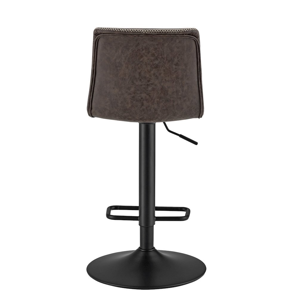Jayden Faux Leather Low Back Gaslift Bar Stool
