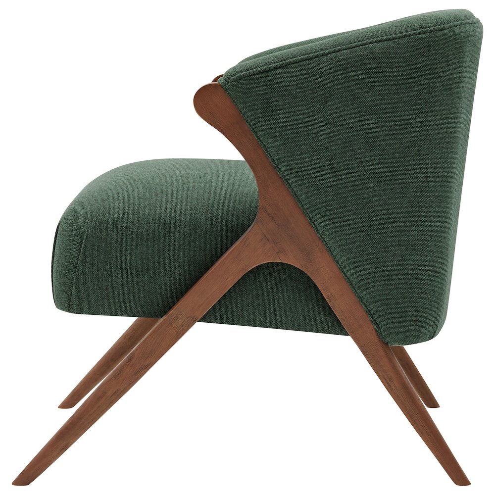 Florence Fabric Accent Chair Brown Legs