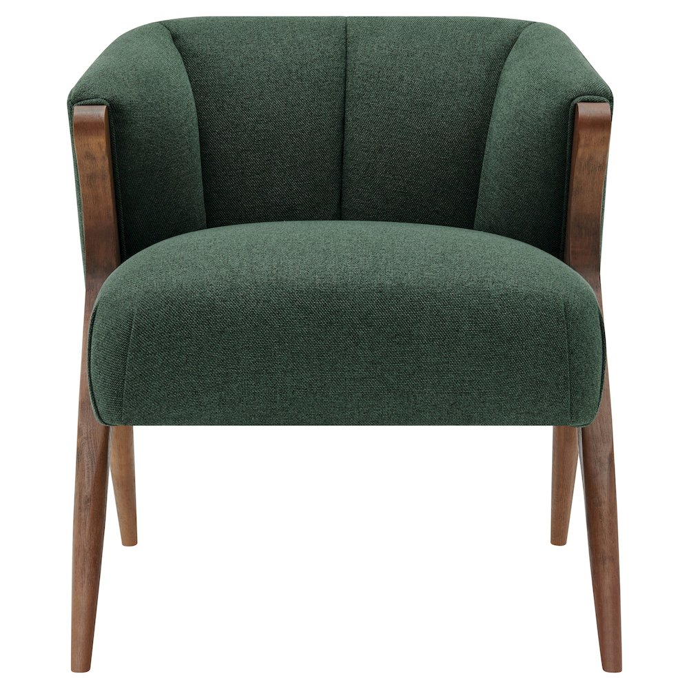 Florence Fabric Accent Chair Brown Legs
