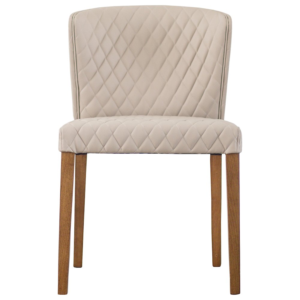 Albie Diamond Stitching Faux Leather Dining Side Chair