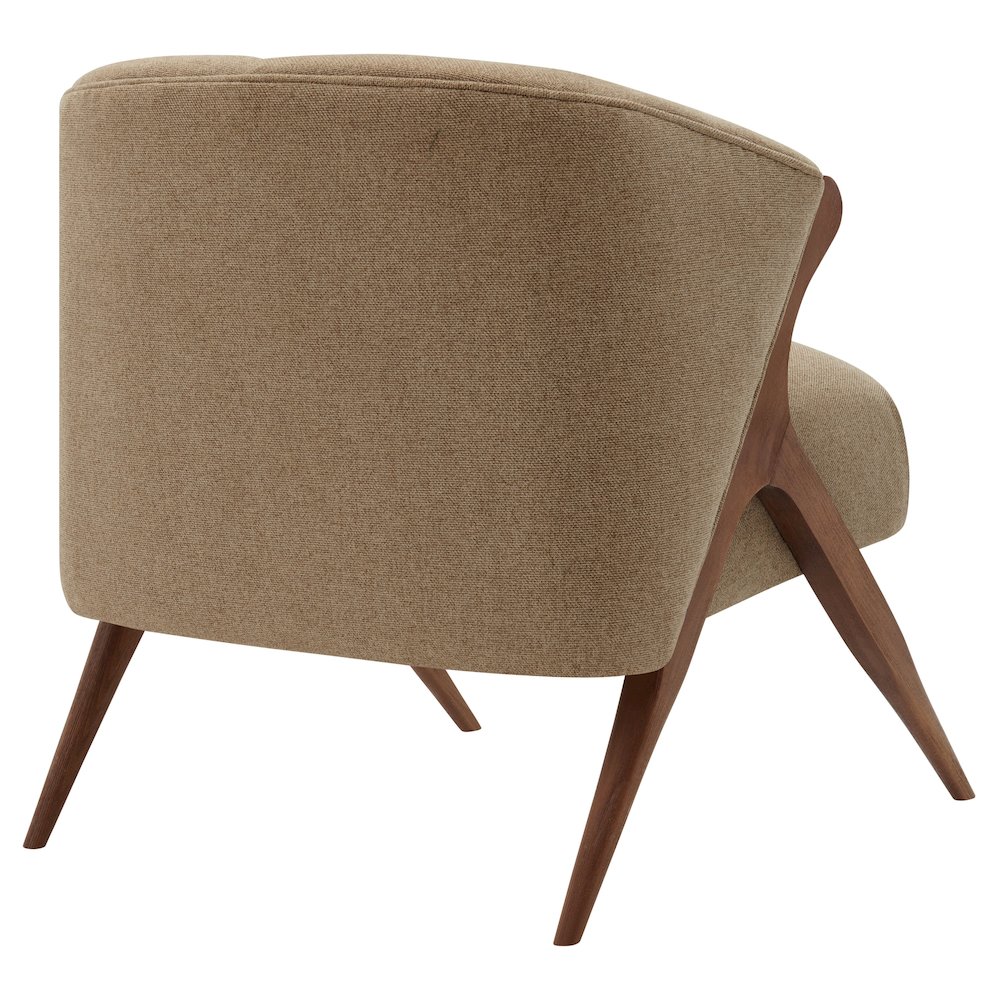 Florence Fabric Accent Chair Brown Legs