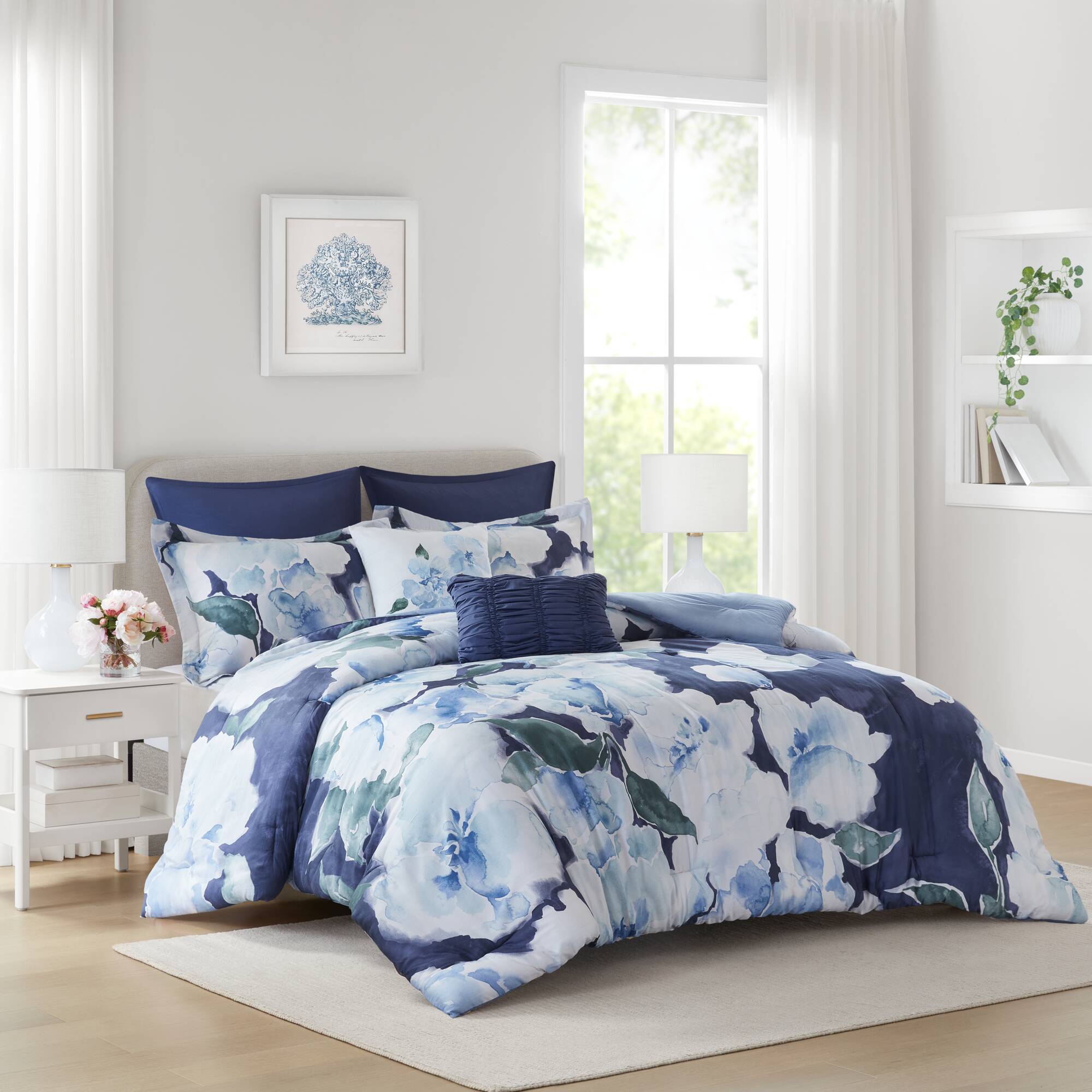 Shanti 7pcs Printed Comforter set