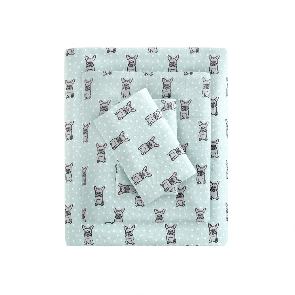 Cozy Cotton Flannel Printed Sheet Set
