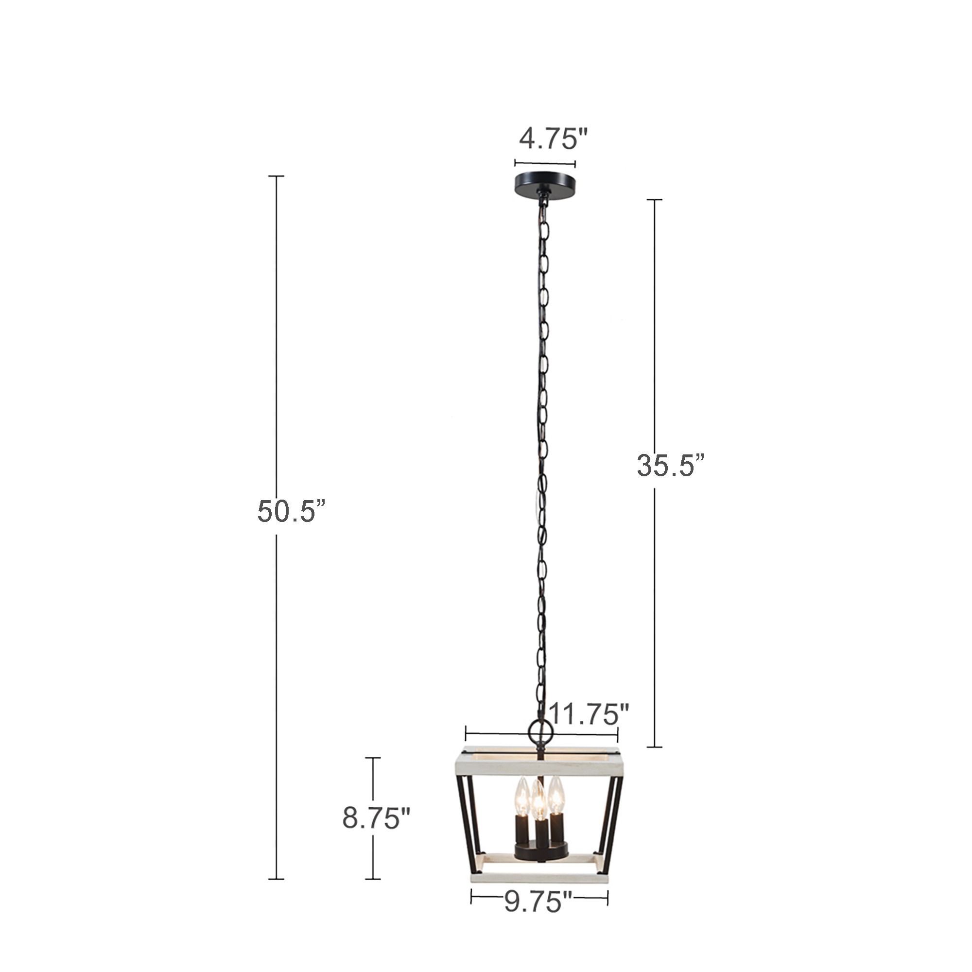 Adele Farmhouse Metal Pendant