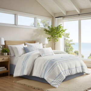 Morgan 6 Piece Cotton Jacquard Oversized Comforter Set from Harbor House Blue in  White/Blue. Morgan 6 Piece Cotton Jacquard Oversized Comforter Set from Harbor House Blue in  White/Blue. Morgan 6 Piece Cotton Jacquard Oversized Comforter Set from Harbor House Blue in  White/Blue. Morgan 6 Piece Cotton Jacquard Oversized Comforter Set from Harbor House Blue in  White/Blue. Morgan 6 Piece Cotton Jacquard Oversized Comforter Set from Harbor House Blue in  White/Blue.