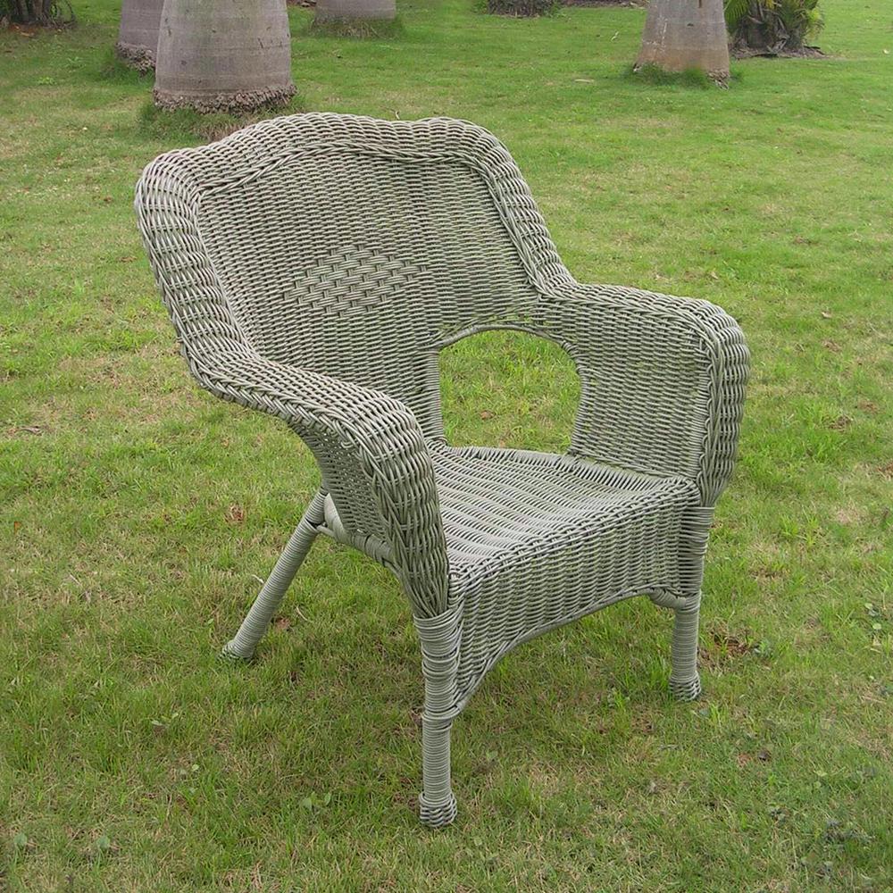 Camelback Resin Wicker Patio Chair