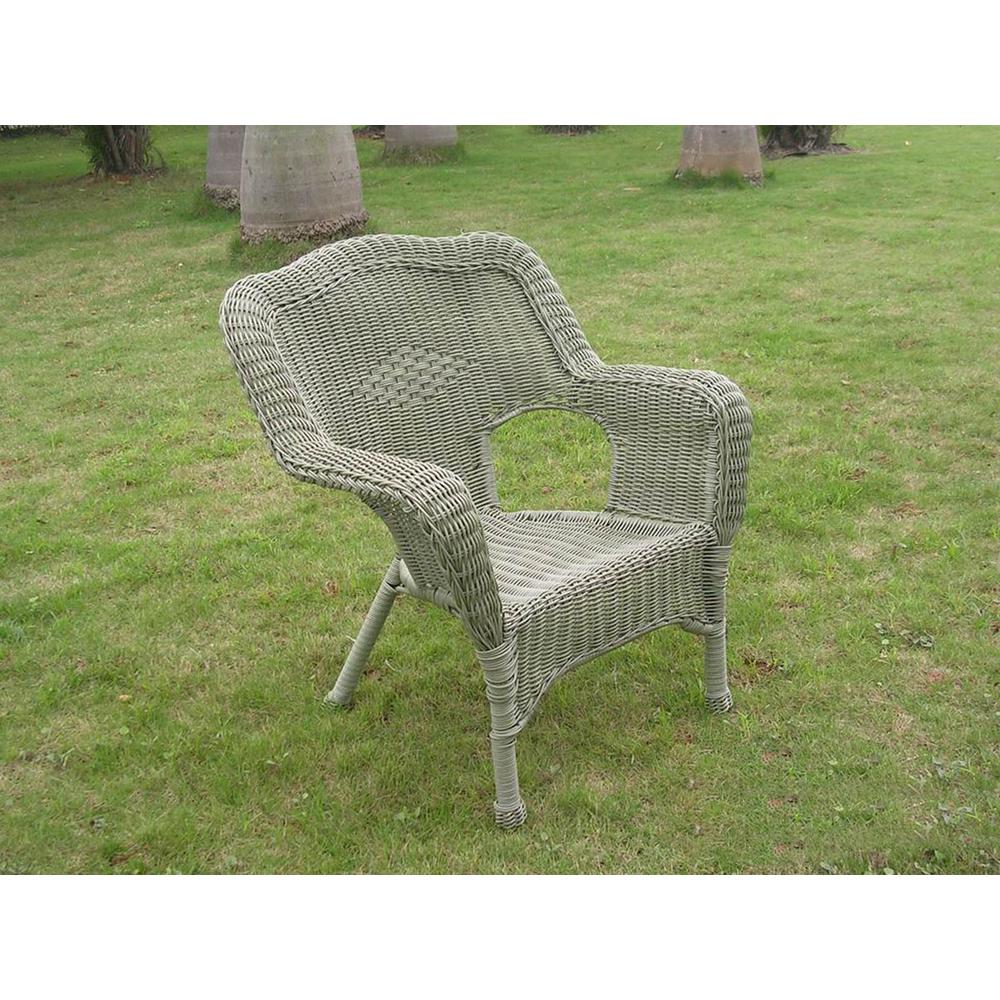 Camelback Resin Wicker Patio Chairs (Set of 2)
