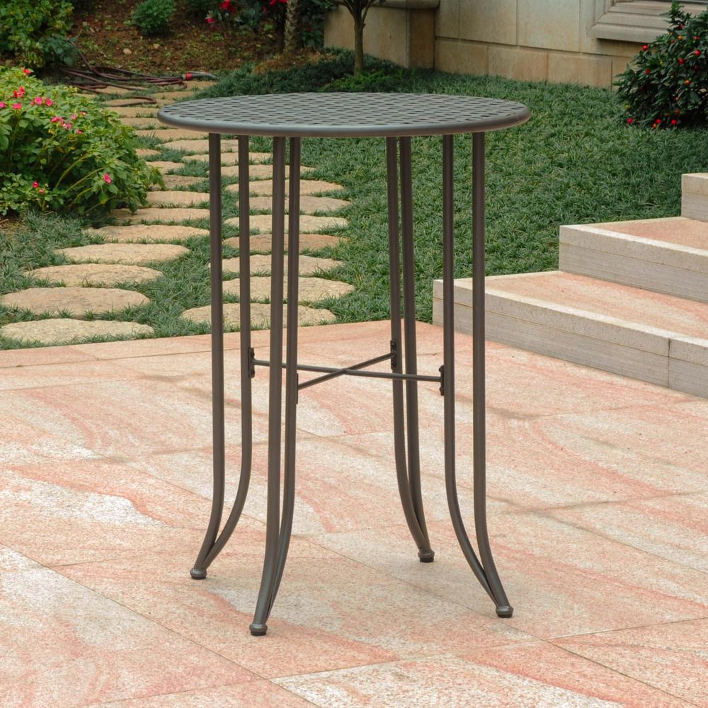 Mandalay Iron Bar Height Round Table