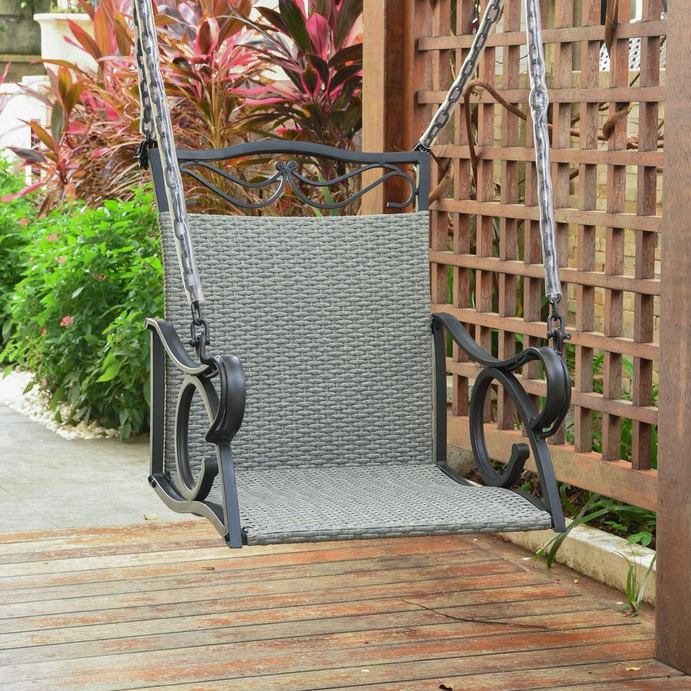 Valencia Resin Wicker/ Steel Hanging Chair Swing