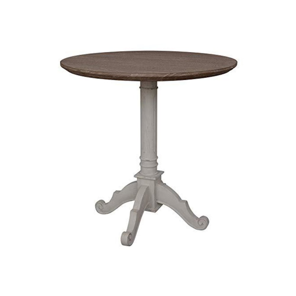 Ashbury Pedestal Base Table Antique Grey