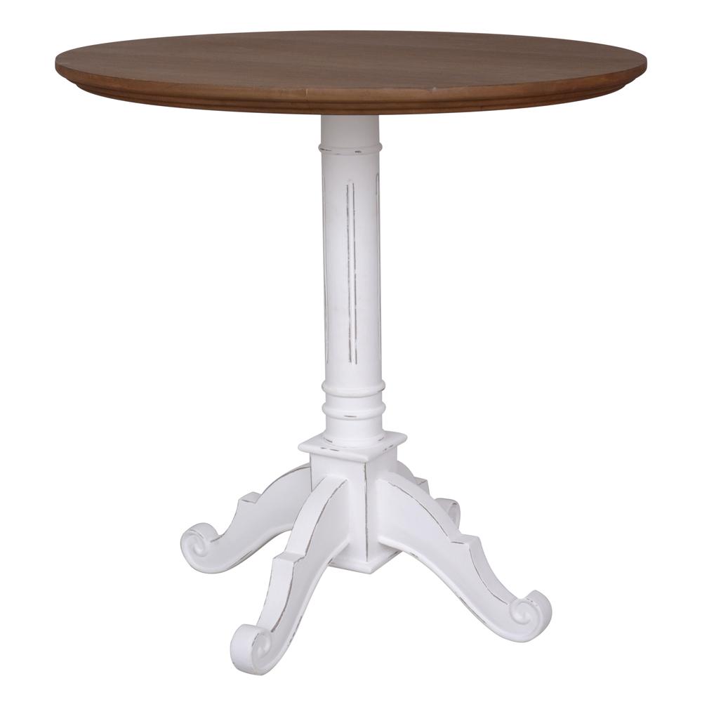 Ashbury Pedestal Base Table Antique White
