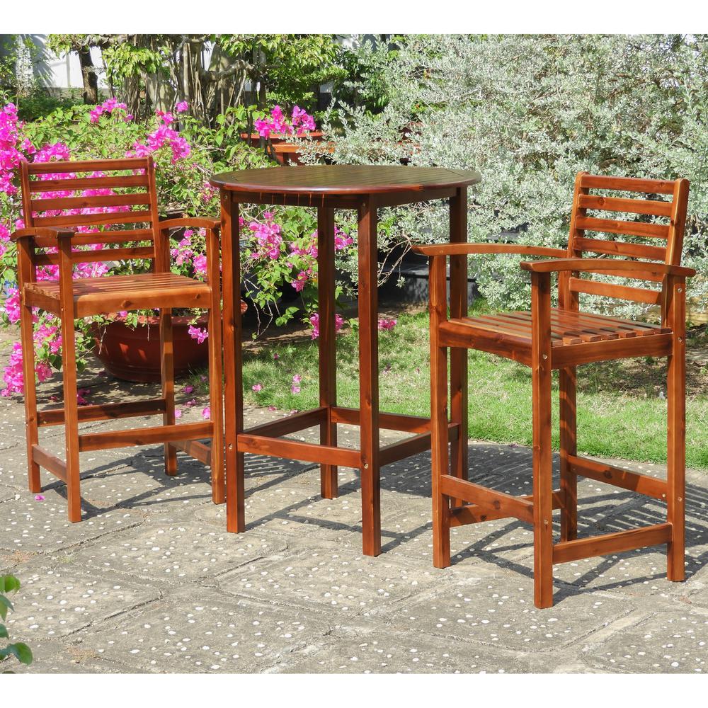 Highland Outdoor Bar Height Bistro Set