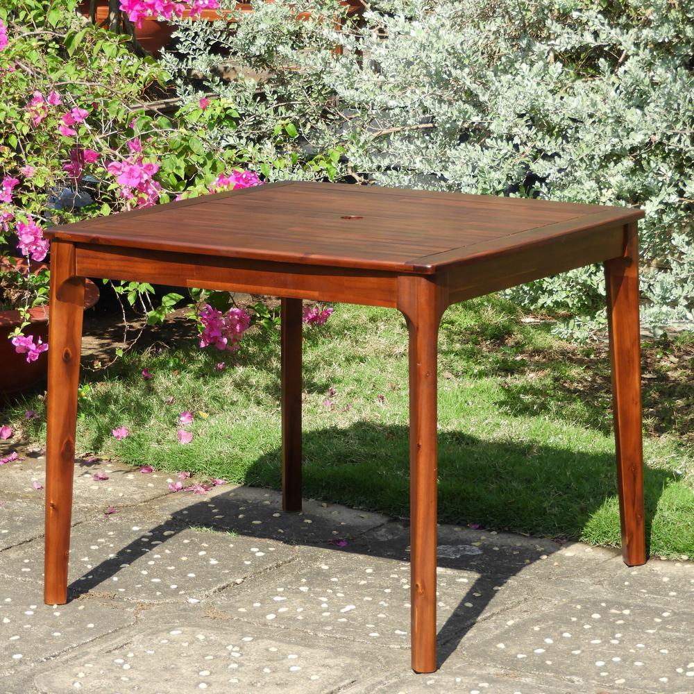 Highland Acacia Americana 36-inch Square Dining Table