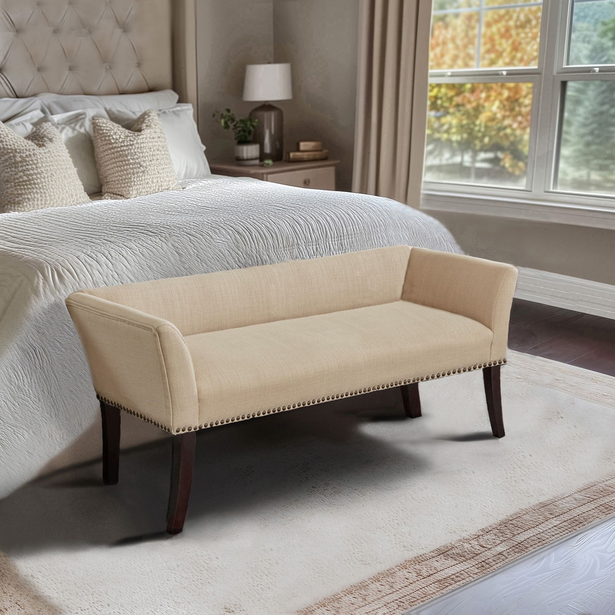 Welburn Upholstered Bench