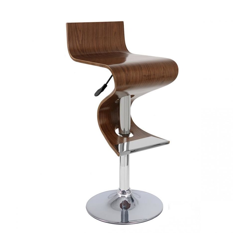 Walnut Wood Bar Stool