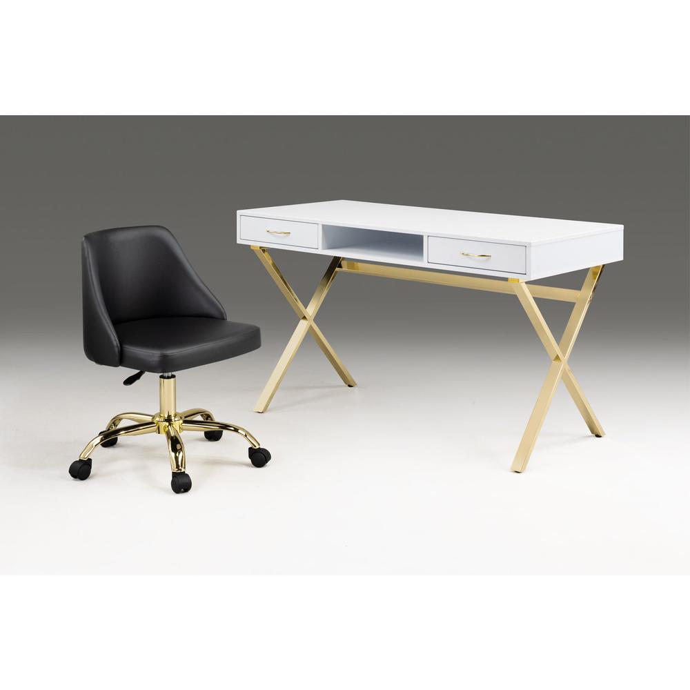 Office Chair With Gold Base