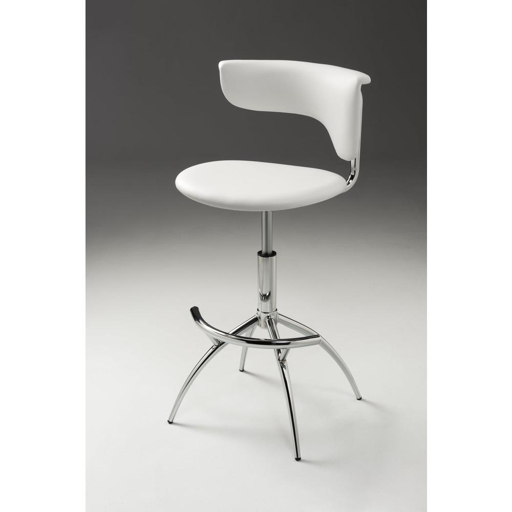 Pu Barstool W/ Chrome Legs
