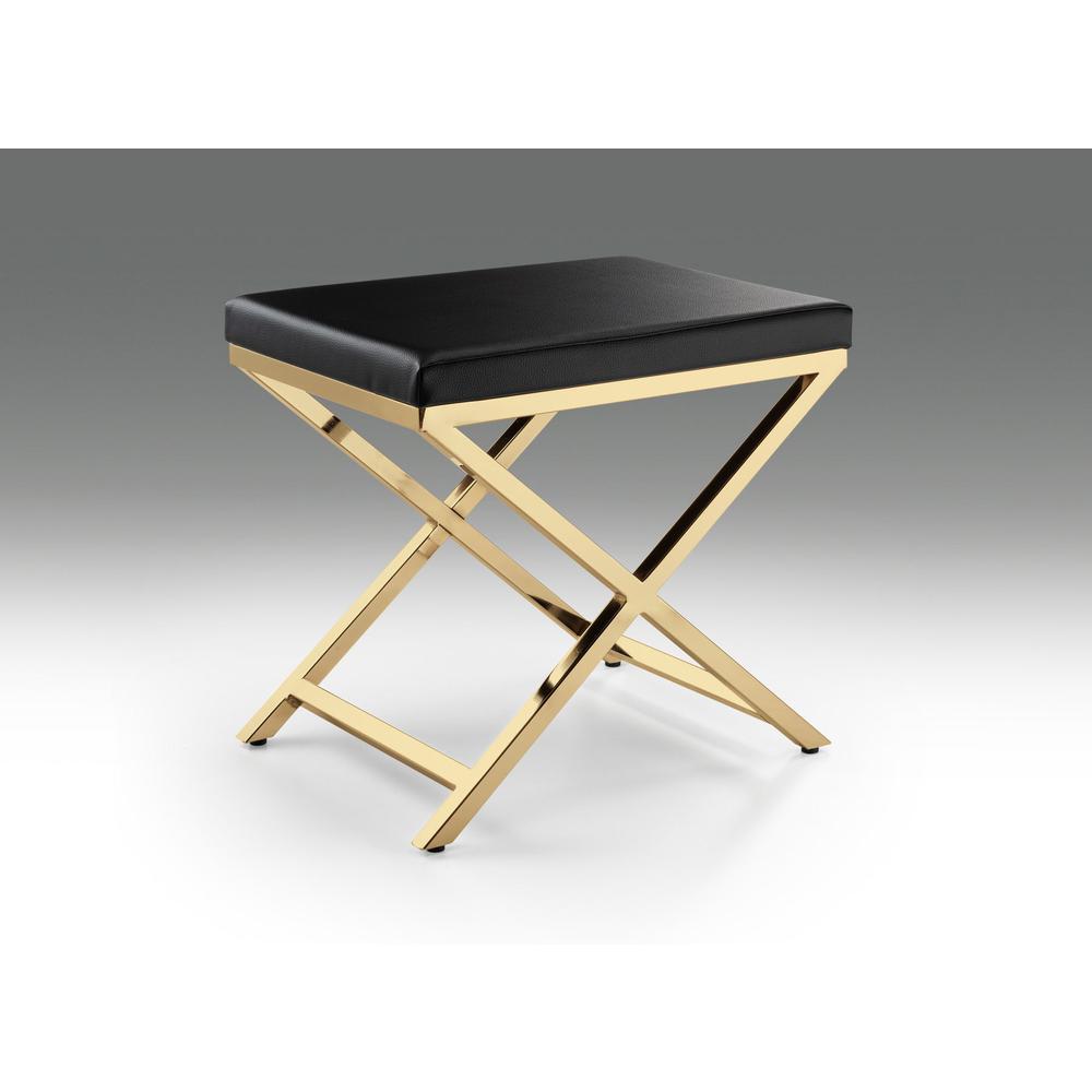 Chair with gold base
