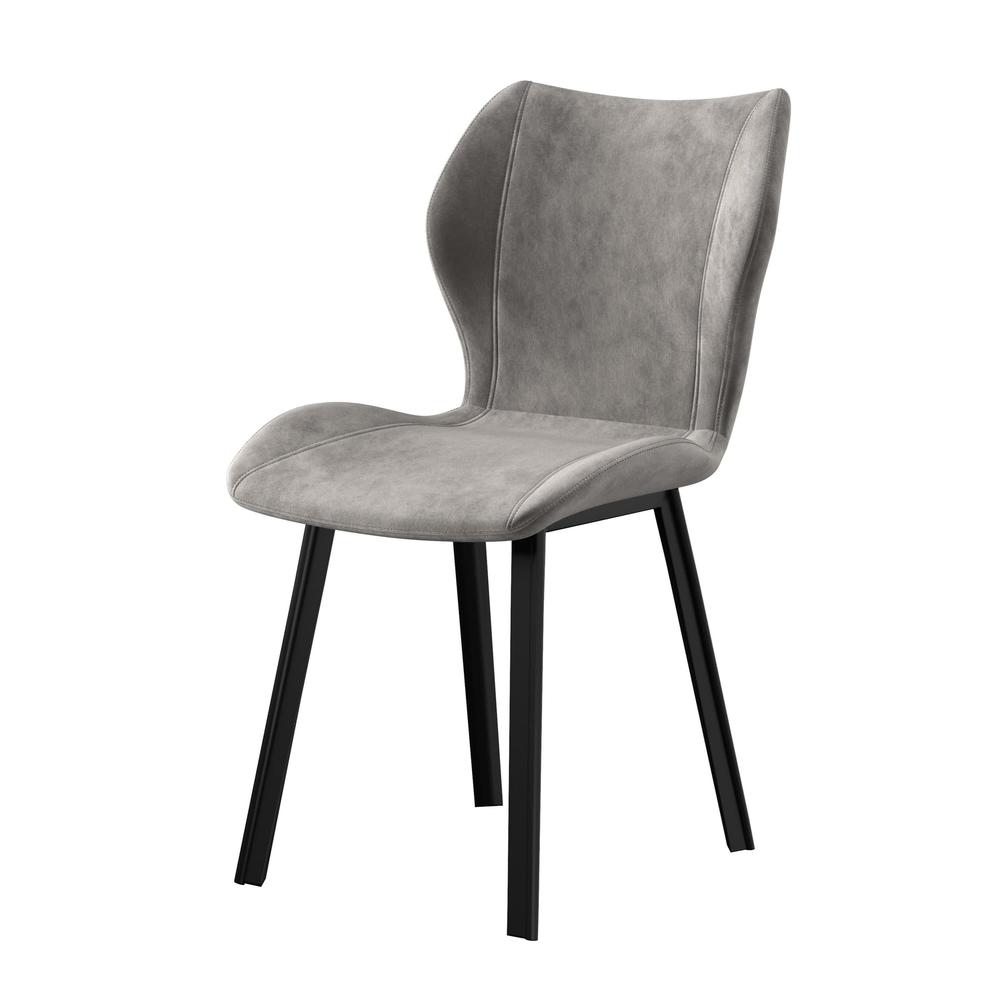 Fabric Dining Chair/Black Legs