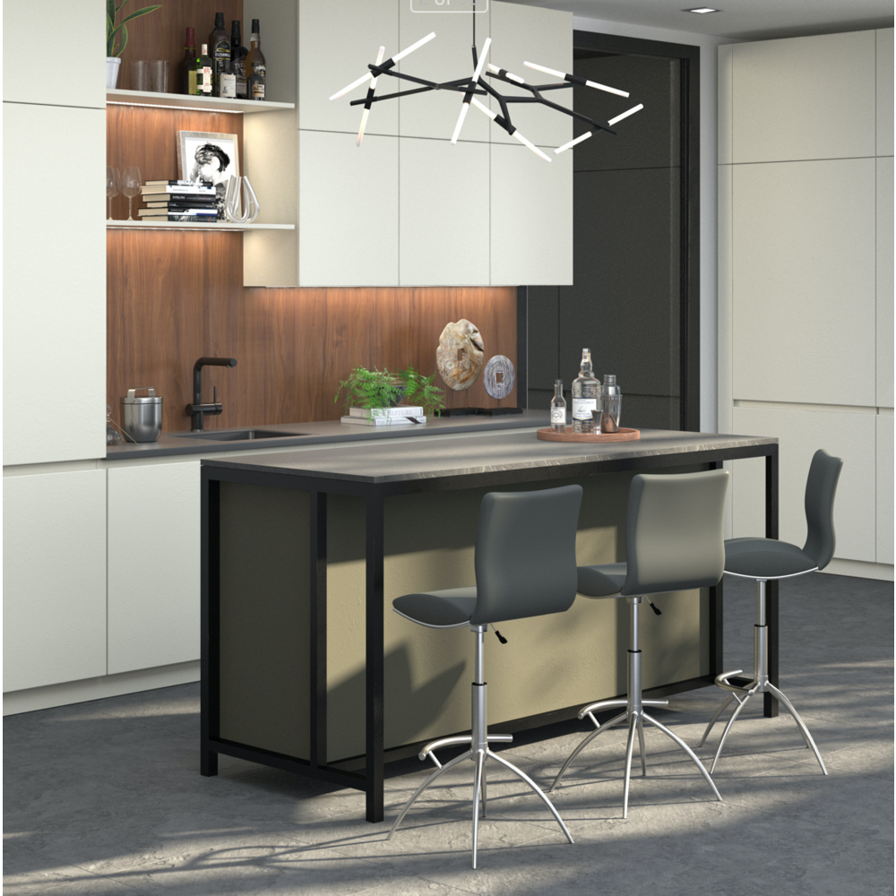 Chrome Base Stool