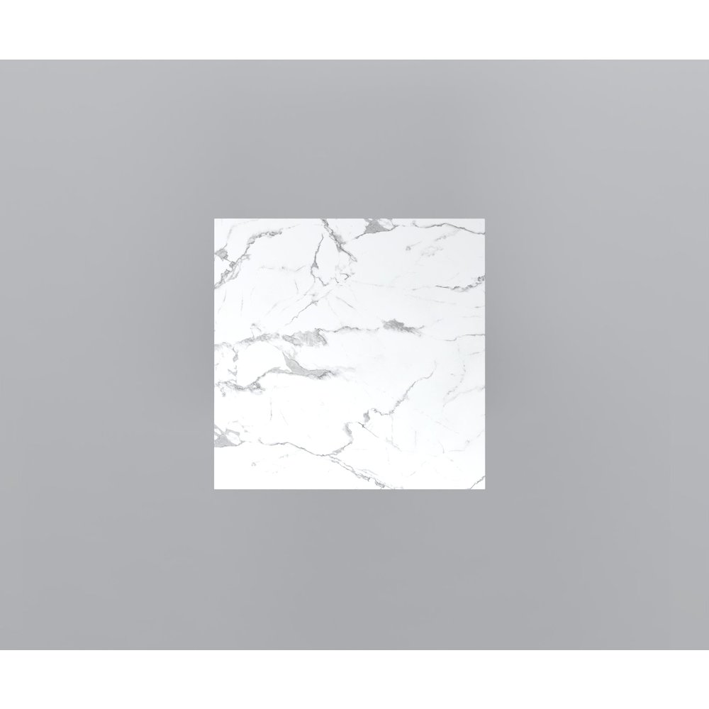 60″ Square Marble Table with Square Marble Base