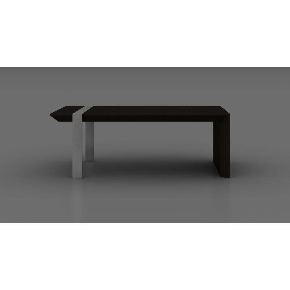 Dark Wenge/Brushed Stainless Steel Leg