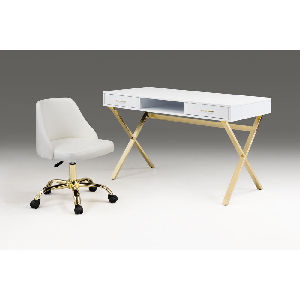 Office Chair With Gold Base