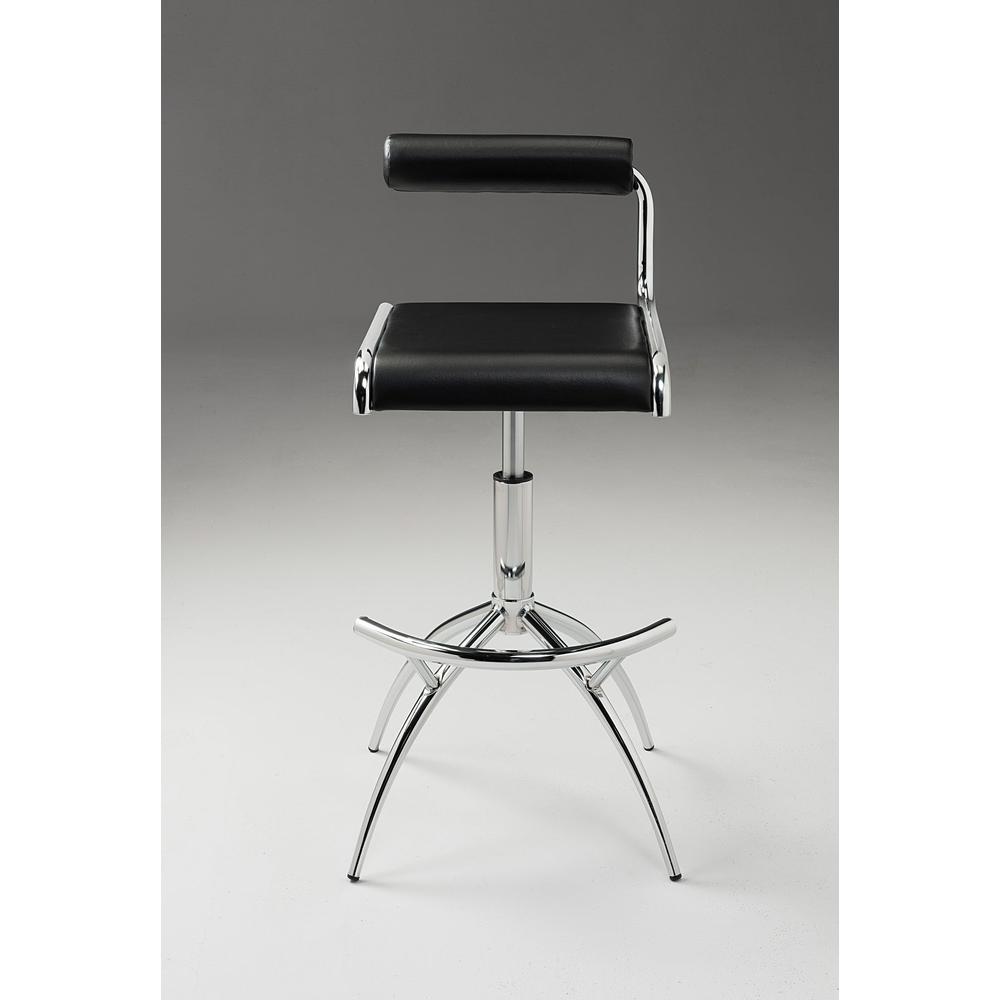 Pu Barstool W/ Chrome Legs
