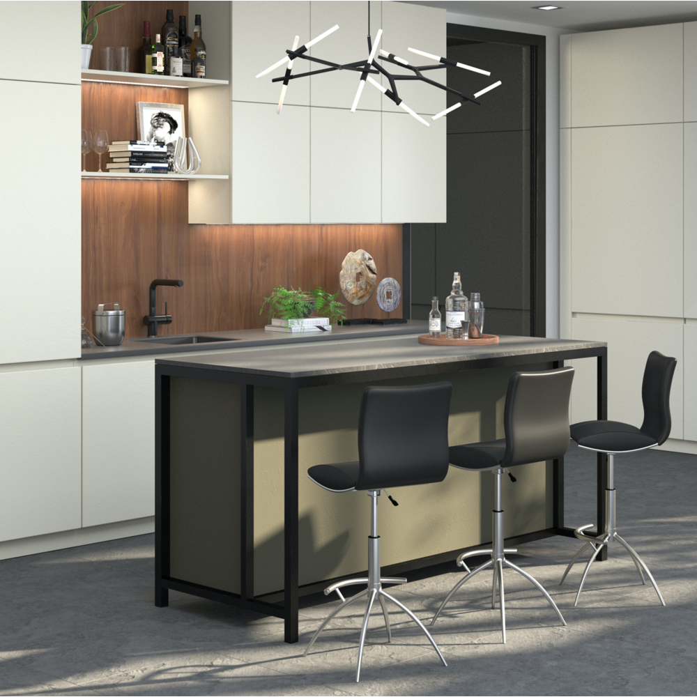 Chrome Base Stool