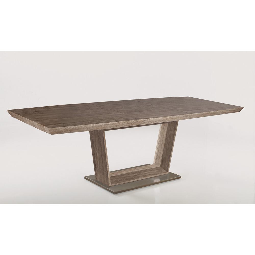 (71″ – 94.5) Dining Table With Ss Base