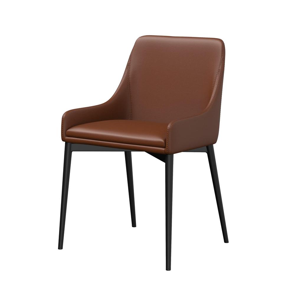 Pu Dining Chair/Black Legs
