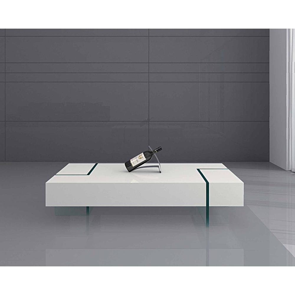Lacquer Top With 15Mm Thick Glass Legs