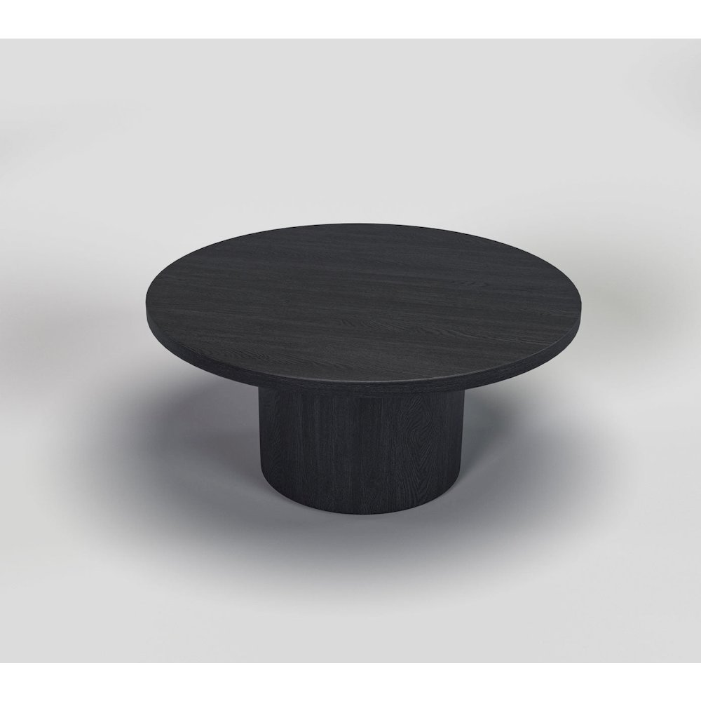 Black Willow Wood Veneer Coffee Table
