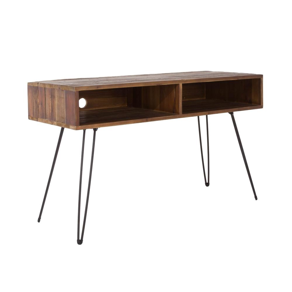 Media Table  W/  Metal Hairpin Feet