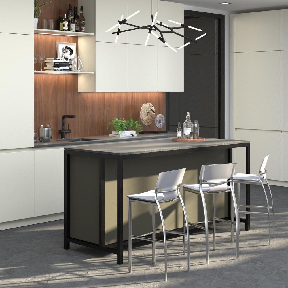 White Leather Bar Stool