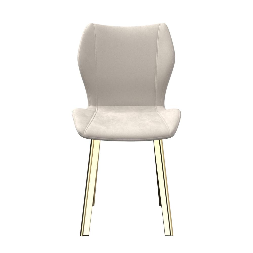 Fabric Dining Chair/Gold Legs