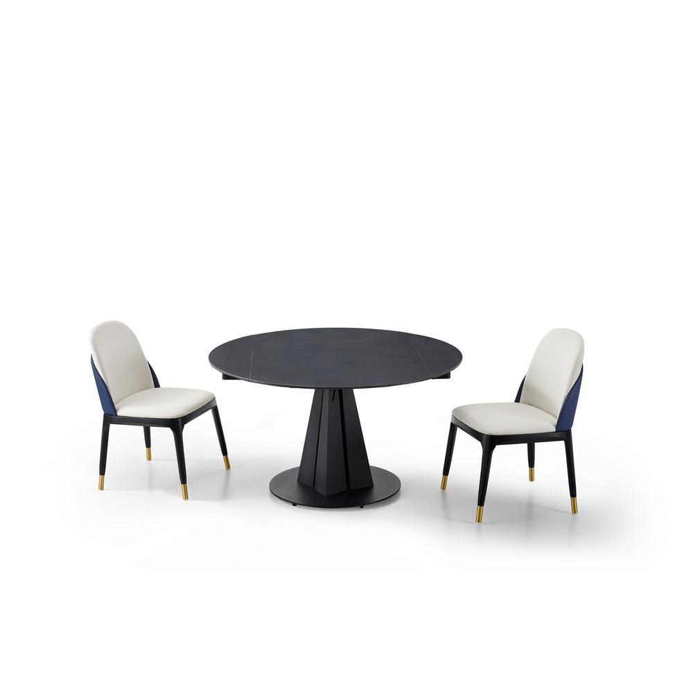 Sintered Stone Dining Table With Solid Steel Legs