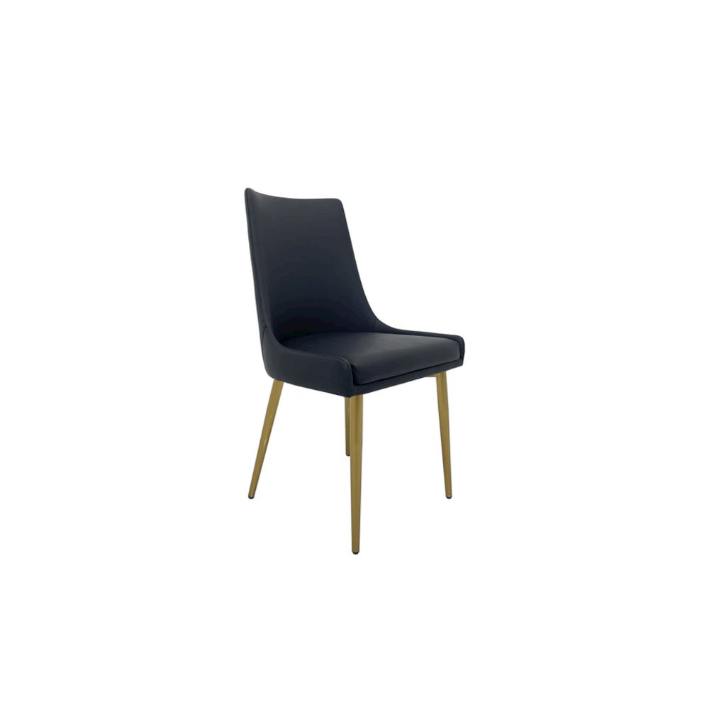 White Marble End Table with Matte Gold Base